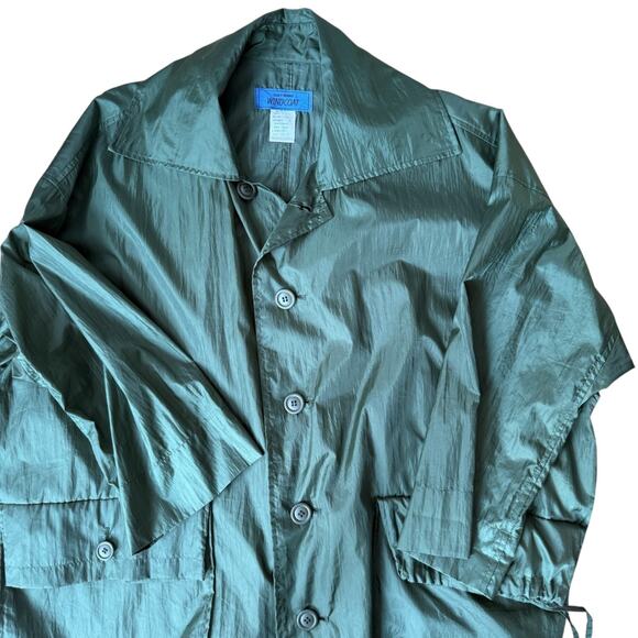 ISSEY MIYAKE Windcoat Vintage Nylon Coat Men's S made in Japan green‎ - Picture 7 of 7